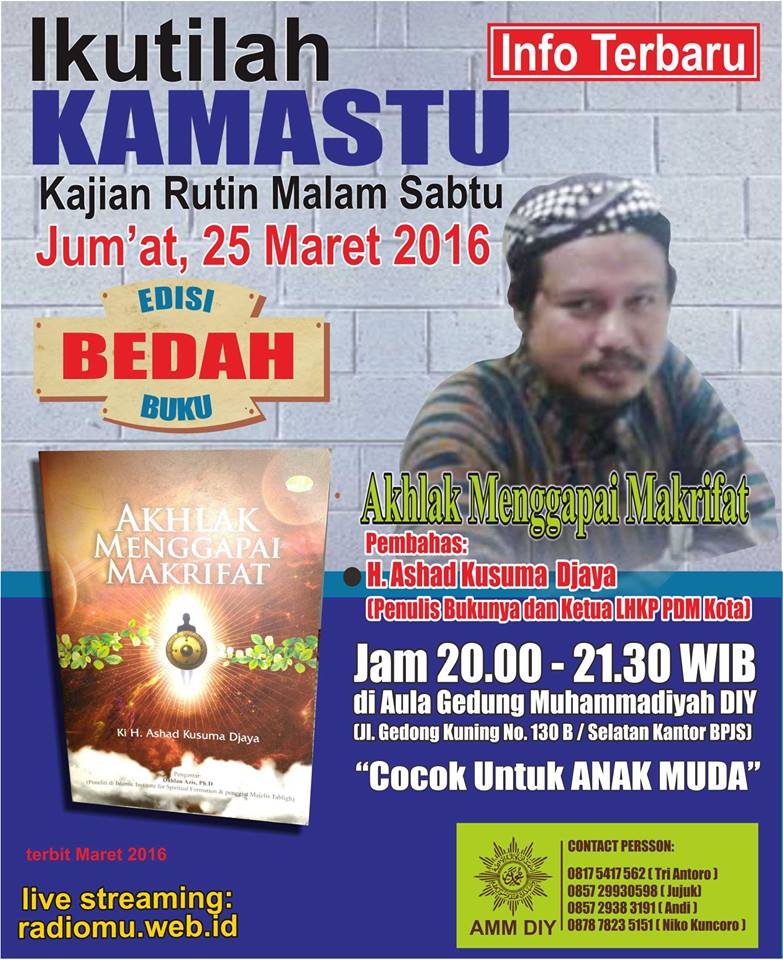 KAMASTU Selenggarakan Bedah Buku " Akhlaq Menggapai Makrifat"