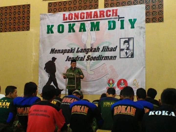 KOKAM DIY, Malam-Pagi Lakukan Napak Jihad Perjuangan Jendral Besar Sudirman Sejauh 30 KM